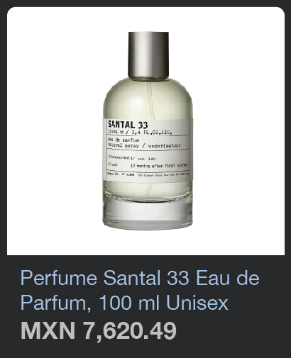 Santal 33 Eau de Parfum